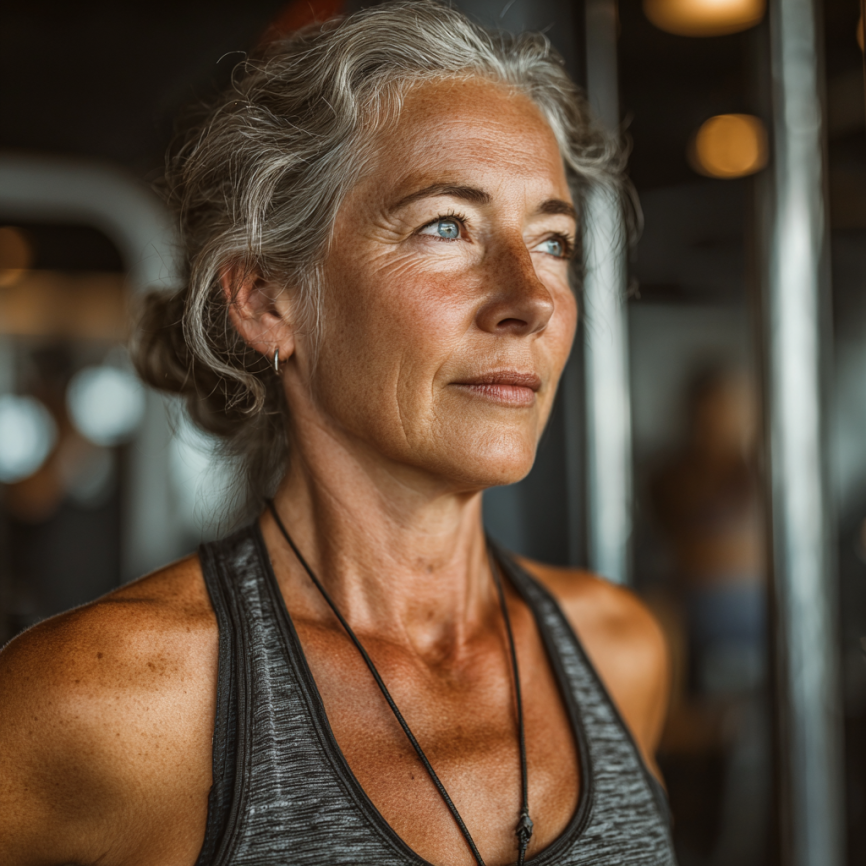 Групові заняття йогою для літніх людей